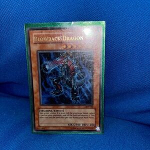 Yu-Gi-Oh Card Blowback Dragon Card Dark Type Monster Shiny 1996